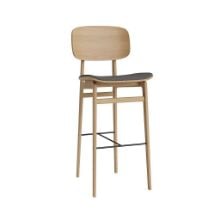 Billede af NORR11 NY11 Bar Chair SH: 75 cm - Light Smoked Oak/Hallingdal 368
