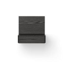 Billede af New Works Tana Wall Mounted Nightstand 41,9x32,2 m - Black Stained Oak