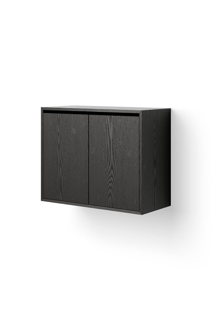 Billede af New Works Cabinet Tall w. Doors 62,4x79 cm - Black Ash