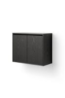 Billede af New Works Cabinet Tall w. Doors 62,4x79 cm - Black Ash