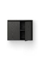Billede af New Works Cabinet Tall w. Doors 62,4x79 cm - Black Ash