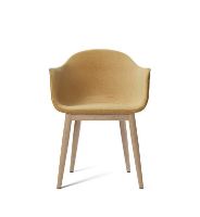 Billede af Audo Copenhagen Harbour Dining Chair SH: 45 cm - Moss Sahco Orange 0022/Oak