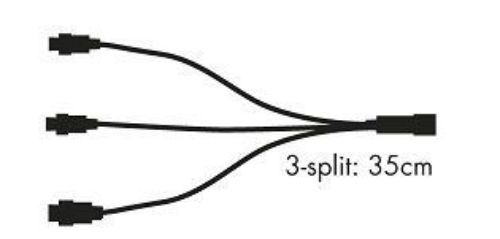 Sirius Tech-Line 3-split L: 35 cm - Sort