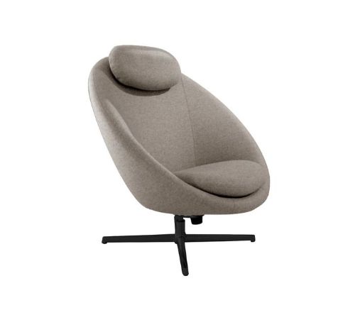 Cane-line Indoor Pace Loungestol inkl. Nakkehynde - Light Brown Zen/Black Aluminium