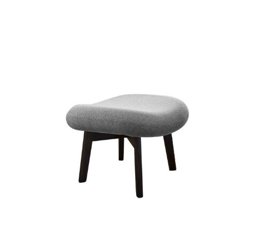 Cane-line Indoor Pace Fodskammel H: 45 cm - Light Grey/Dark Brown Mahogany