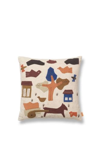 Ferm Living Village Cushion 40x40 cm - Off-White