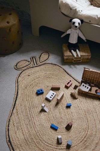 Ferm Living Pear Braided Jute Rug 95x140 cm - Natural