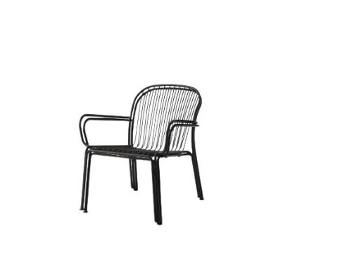 &Tradition Thorvald SC101 Space Copenhagen Outdoor Lounge Armchair  - Warm Black