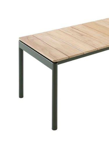 &Tradition Ville AV27 Andersen & Voll Outdoor Bench 40x110 cm - Bronze Green/Teak