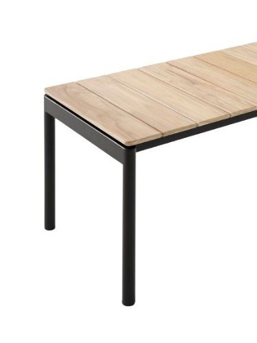&Tradition Ville AV27 Andersen & Voll Outdoor Bench 40x110 cm - Warm Black/Teak