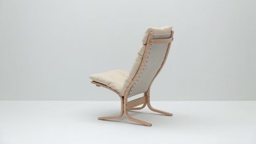 LK Hjelle Siesta Classic Lænestol Høj  - Nature/Prescott Ivory