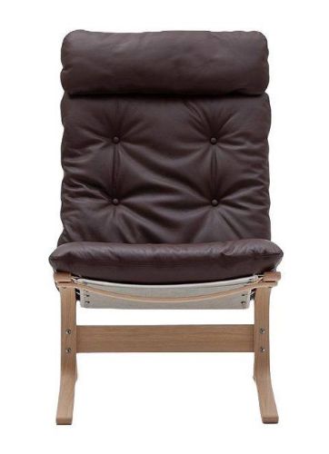 LK Hjelle Siesta Classic Lænestol Høj  - Nature/Hemsen Anilin Brown