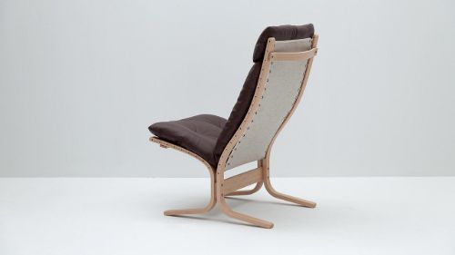 LK Hjelle Siesta Classic Lænestol Høj  - Nature/Hemsen Anilin Brown
