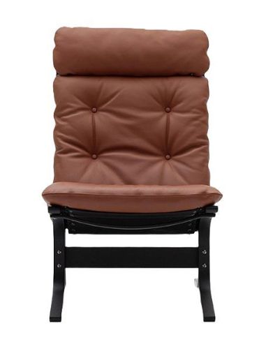 LK Hjelle Siesta Classic Lænestol Høj  - Black/Prescott Hezelnut