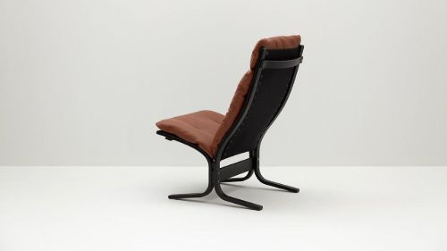 LK Hjelle Siesta Classic Lænestol Høj  - Black/Prescott Hezelnut