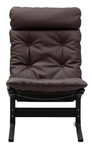 LK Hjelle Siesta Classic Lænestol Høj  - Black/Elmo Rustical Dark Brown