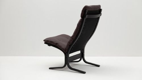 LK Hjelle Siesta Classic Lænestol Høj  - Black/Elmo Rustical Dark Brown