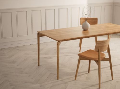 Bruunmunch Chiara Chair - Massiv Eg/Brandy Aniline Læder