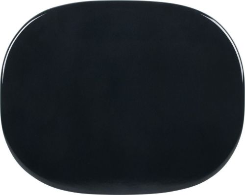 GUBI Carmel Coffee Table 87,5x70 cm - Midnight Black/Black Semi Matt