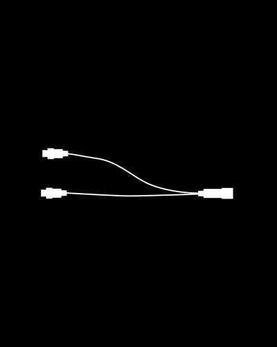 Sirius Top-Line 2-split L: 30 cm - Sort