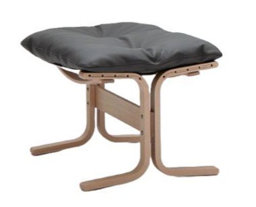 LK Hjelle Siesta Classic Fodskammel H: 45 cm - Nature/Prescott Greyshadow