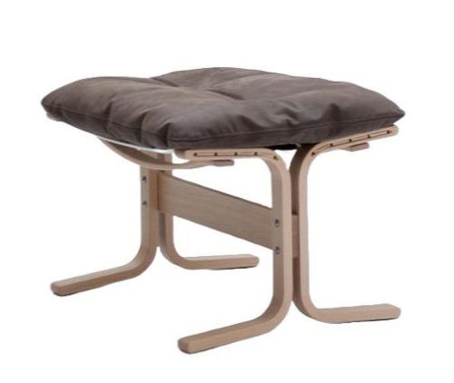 LK Hjelle Siesta Classic Fodskammel H: 45 cm - Nature/Dunes Dark Brown