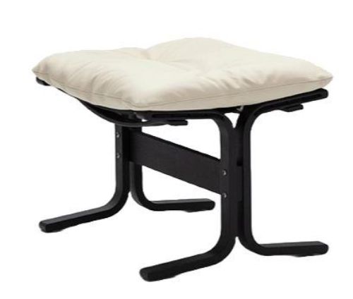 LK Hjelle Siesta Classic Fodskammel H: 45 cm - Black/Prescott Ivory