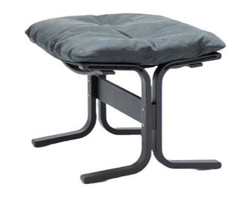 LK Hjelle Siesta Classic Fodskammel H: 45 cm - Black/Dunes Anthrazite