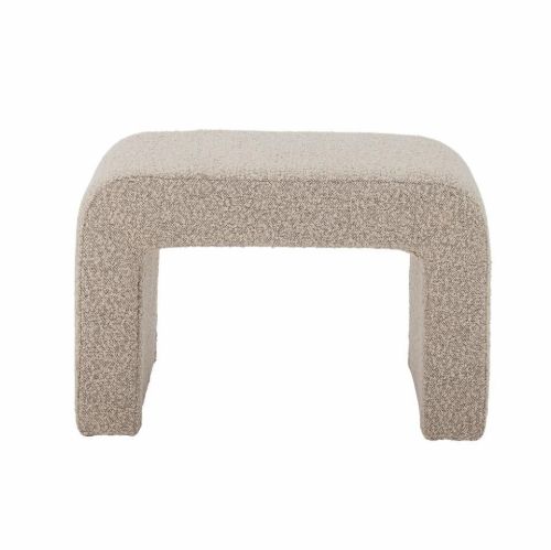 Bloomingville Bobbie Taburet H: 45 cm - Hvid/Natur