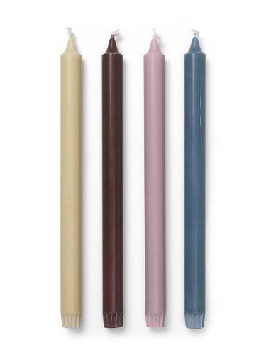 Ferm Living Pure Candles Set of 4 H: 30 cm - Whimsical Blend