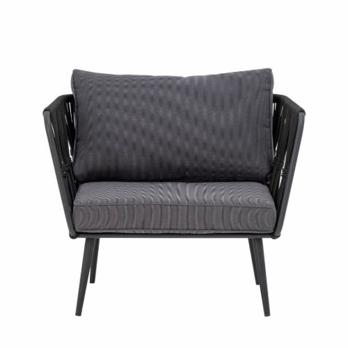 Bloomingville Pavone Loungestol  - Sort