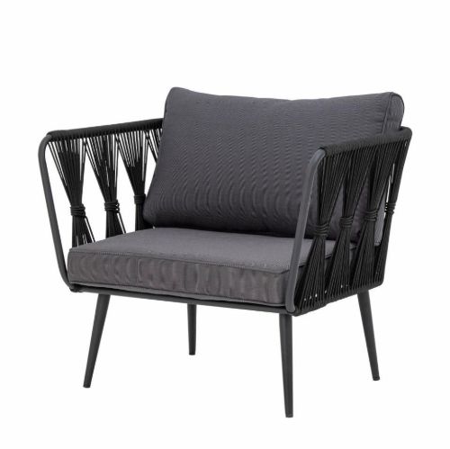 Bloomingville Pavone Loungestol  - Sort