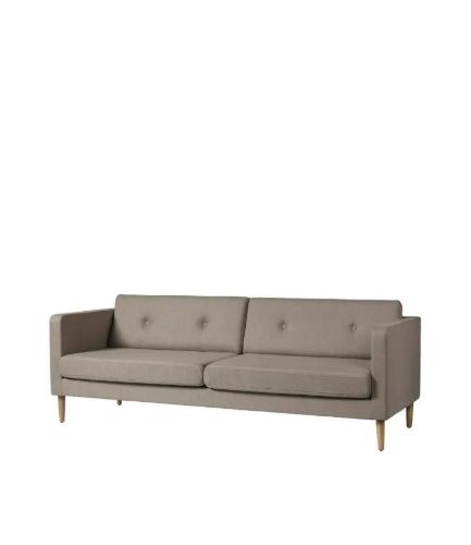 FDB Møbler Firhøj 3 Pers Sofa L: 228 cm - MLF26/Lysebrun