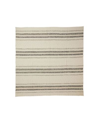Nordal ANSER Sengetæppe 270x270 cm - Råhvid