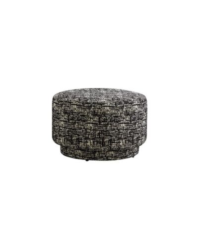 Nordal BOMU Puf Ø: 66 cm - Sort/Hvid