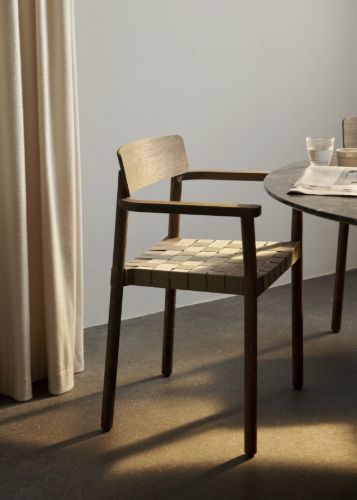 &Tradition Betty TK9 Armchair  - Black Lacquered Ash/Natural Webbing