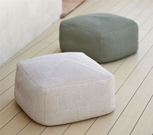 Cane-line Outdoor Divine Fodskammel 55x55 cm - Sand