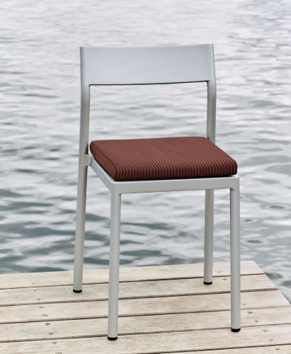 HAY Seat Cushion for Type Chair - Orange Brown Stripe