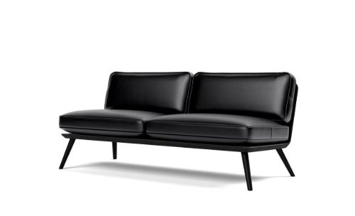 Fredericia Furniture 1712 Spine Lounge Suite Sofa - Læder Primo/Ask