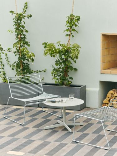 HAY Hee Lounge Chair - Hot Galvanised 