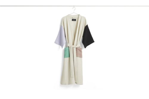 HAY Waffle Bathrobe One Size - Off White Multi