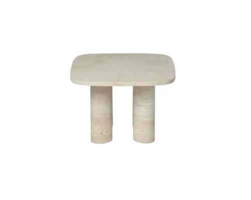 Blomus Volos Side Table S Rectangular 34x52 cm - Travertine