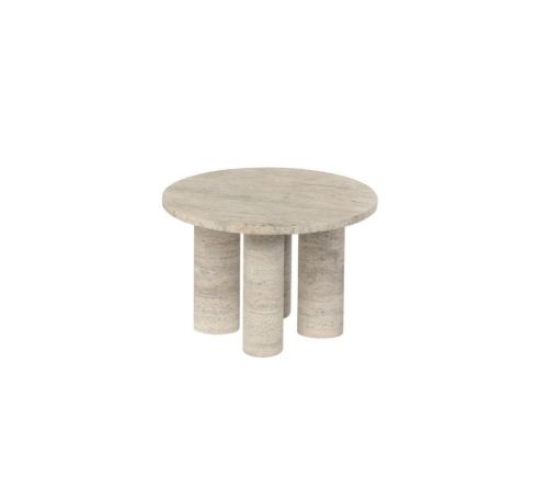 Blomus Volos Side Table S Round Ø: 52 cm - Travertine