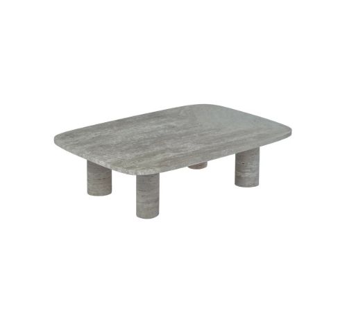 Blomus Volos Coffee Table L Rectangular 26x100 cm - Silver Travertine