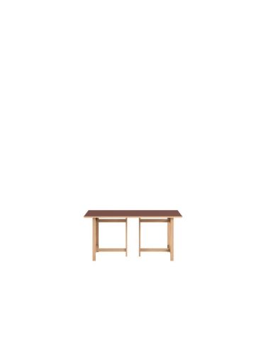 Moebe Rectangular Dining Table 160x90 cm - Burgundy
