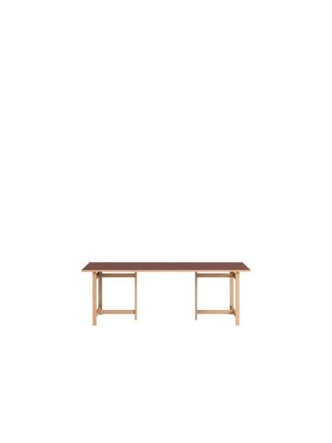 Moebe Rectangular Dining Table 220x90 cm - Burgundy