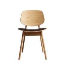Billede af Ro Collection Pandora Spisebordsstol Sædepolstret SH: 44,4 cm - Oiled Oak/Exclusive Choco