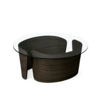 Billede af Sibast Furniture No 7 Loungebord 70x30 cm - Mørkolieret Eg/Glas