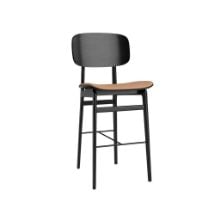 Billede af NORR11 NY11 Bar Chair SH: 65 cm - Black/Camel 21004
