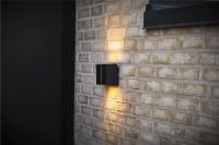 Billede af LOOM Design Ask IP65 Udendørs Væglampe 11,5x16,5 cm - Sort